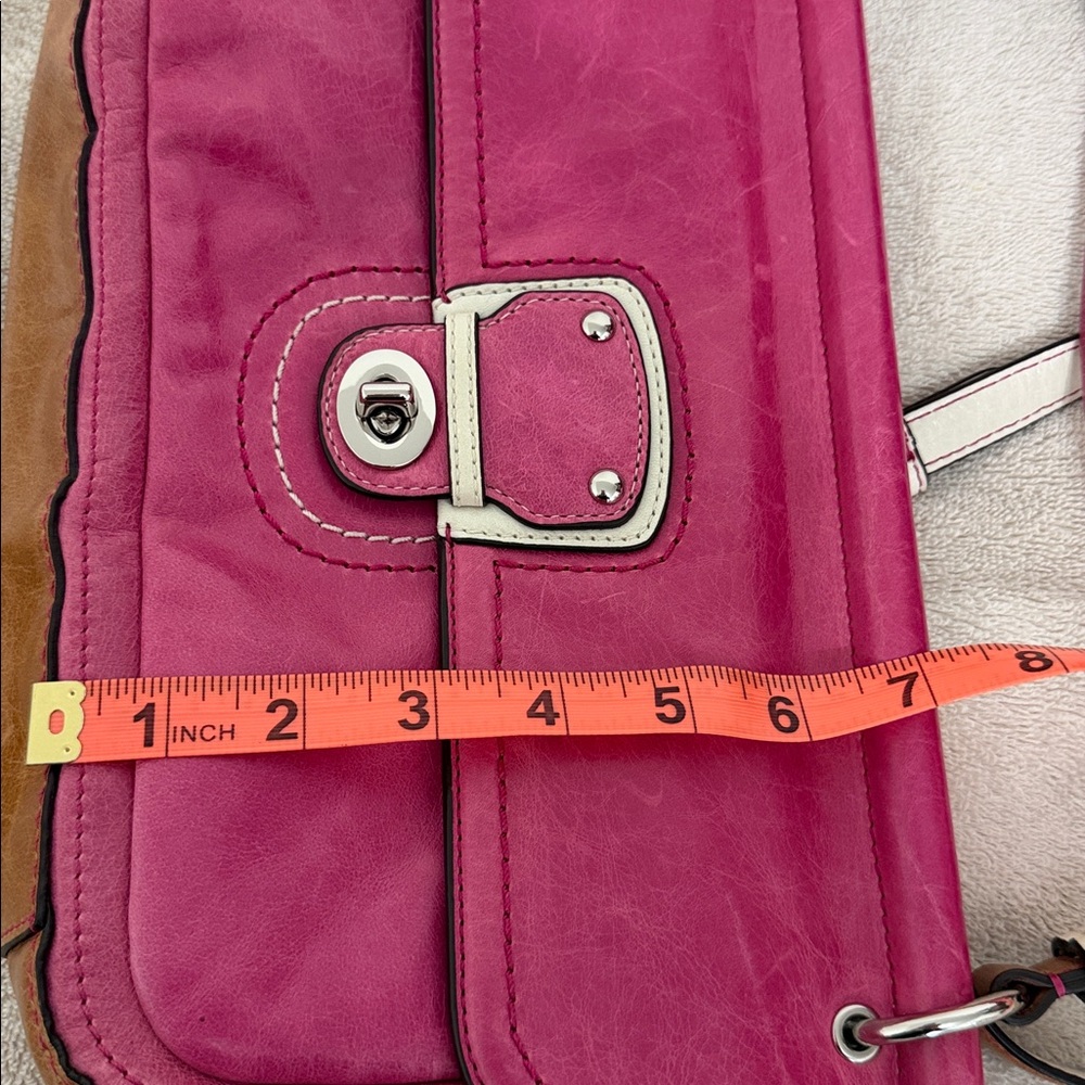 Coach Two-Tone Pink and Brown Shoulder Bag with Silver Hardware $100 or B/0 - Picture 17 of 17